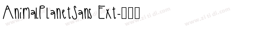 AnimalPlanetSans Ext字体转换